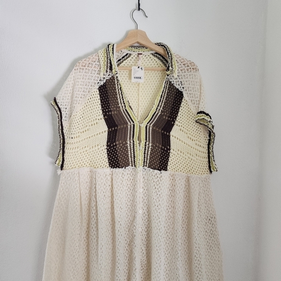 NWT Free People Kelly Crochet Maxi Top XL - Picture 5 of 15